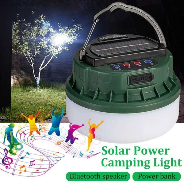 Camping Laterne Solar Camping Lichter Bluetooth Lautsprecher 36 LEDs USB Aufladbare Solar Camping Laterne Taschenlampe Tragbare Hängende Zelt Licht YQ231205