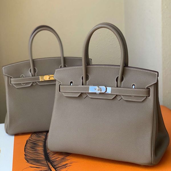 H-Cerniera Berkins Togo Borse in cera Borsa in vera pelle modello Vera borsa fatta a mano in vera pelle di vitello Litchi Borsa da donna Fibbia Borse da donna classiche 90O0