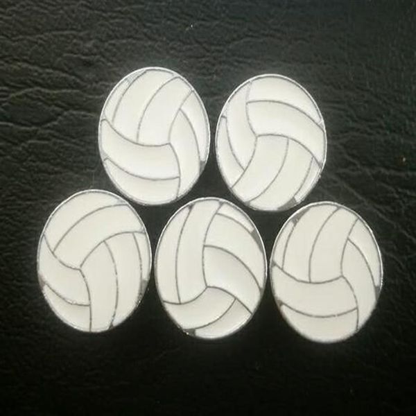 100 pçs / lote 8mm voleibol esporte slide charme apto para 8mm diy pulseira de couro moda jóiass278i