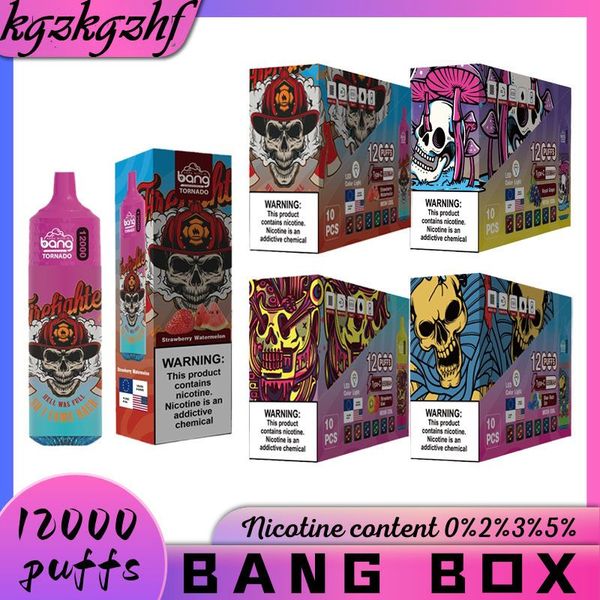 Новый Puff 12k Original Bang Tornado Box 12000 Puffs Одноразовые испарения ручки.