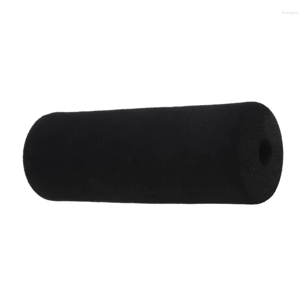 Acessórios almofadas de espuma preta rolos macio buffer tubo capa máquina perna ginásio peças reposição para equipamentos exercício em casa