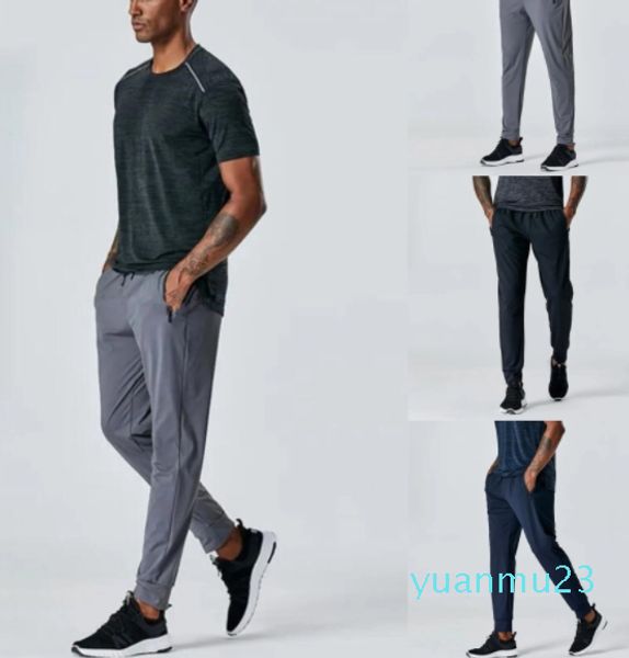 Herren Jogger Lange Hosen Sport Yoga Outfit Outdoor City-Sweat Yogo Gym Taschen LL Jogginghose Hosen