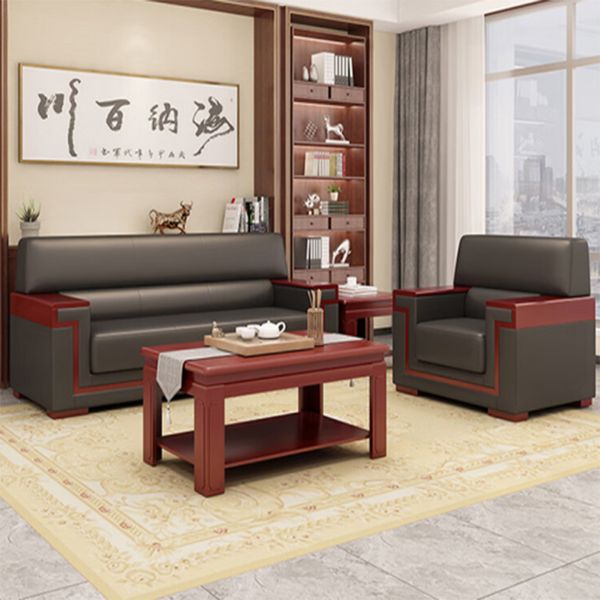 Sofá de escritório Área de reunião de negócios sofá de recepção conjunto de sofá simples Compra Contate-nos