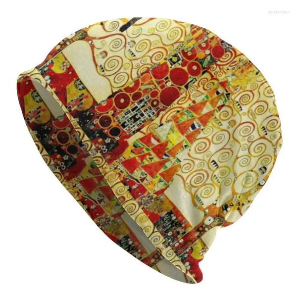 Berretti L'albero della vita di Gustav Klimt Bonnet Beanie Cappelli da maglia Donna Uomo Moda Pittura Arte Inverno Skullies Berretti Berretti da sci