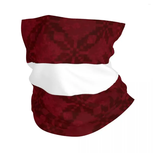 Lenços bandeira letã com padrão tradicional bandana pescoço gaiter máscara impressa lenço quente headband esportes ao ar livre para homens mulheres adultos