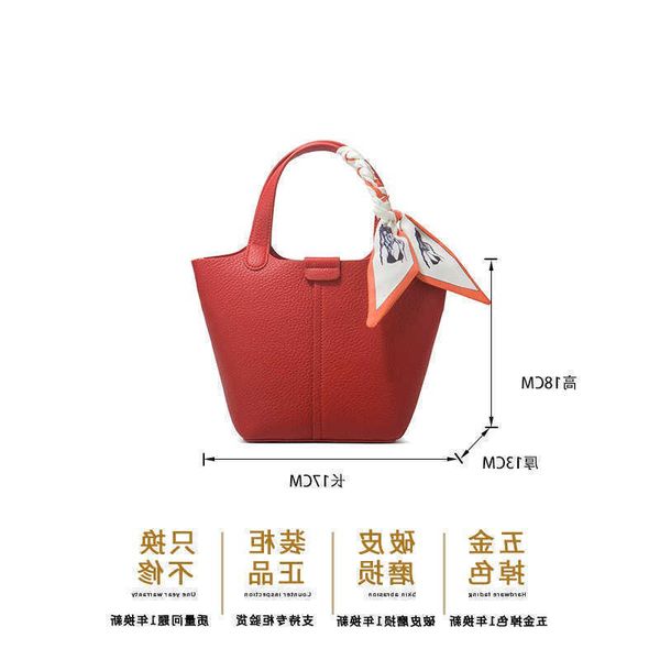 Designer Picotin Lock Bag Brides 2023 Novo moda Western Style Legal Basket Water Bucket Handheld Crossbody Small ycu2