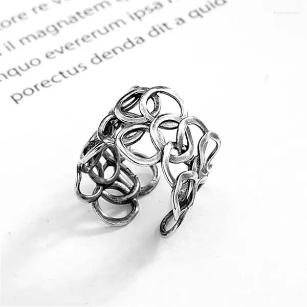 Clusterringe 925 Sterling Silber rund weit für Frauen Vintage Hochzeit Frauen Schmuck Großhandel mit Tropfen