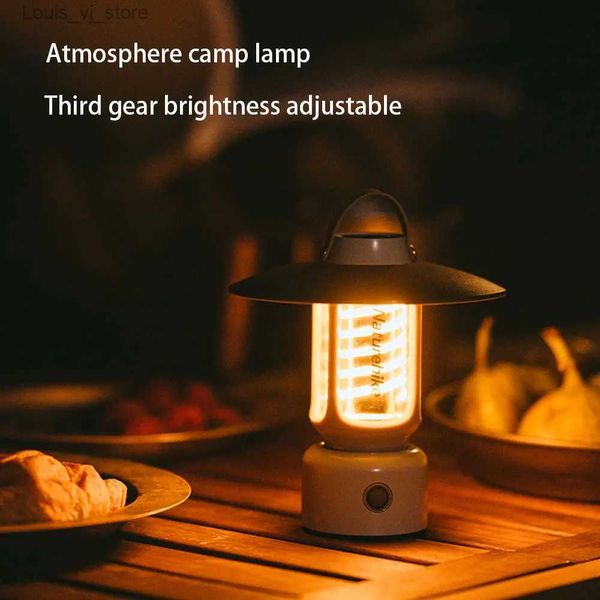 Camping Laterne Naturehike Outdoor Ultraleichte Camping Lampe Ipx4 Wasserdicht 3 Gang Einstellbare Zelt Lampe Tragbare Hand Laterne Atmosphäre Licht YQ231205