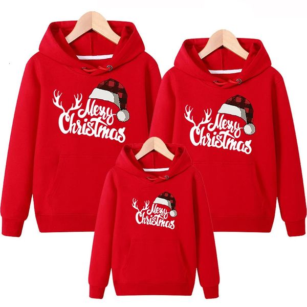 Passende Familienoutfits Weihnachtspullover Weihnachtspyjamas Herbst-Baumwoll-Sweatshirts Mama und ich Kleidung Vater Mutter Kinder Baby 231204