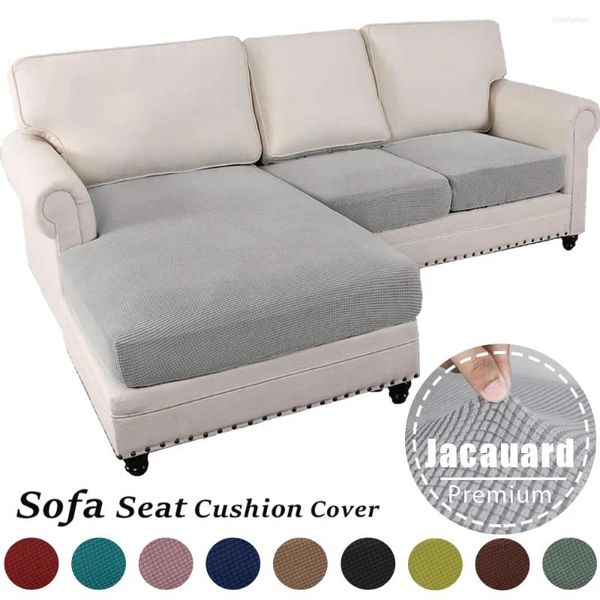 Чехлы на стулья жаккардовый диван однотонные эластичные чехлы на сиденья дивана для дома гостиная моющиеся съемные L-образные подушки для кресел