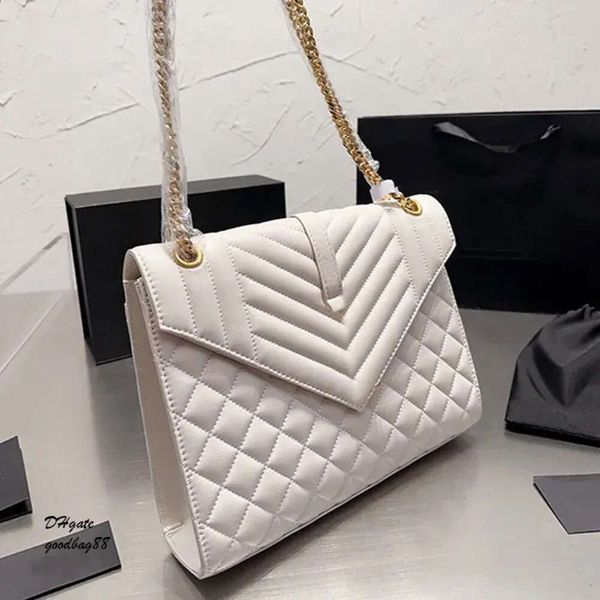 Catena di moda Designer Donna Donna Spalla Caviar Cross Body Busta Borse Borsa trapuntata Borsa a mano Borsa in pelle originale alta