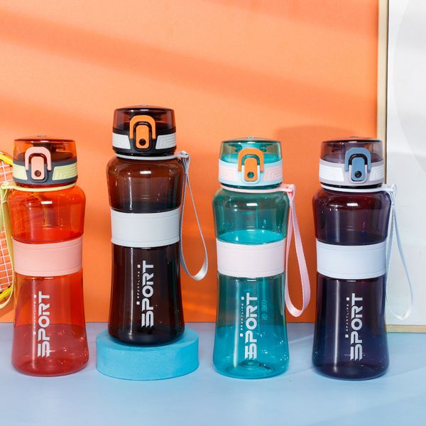 Neue Wasserflasche Sport Frosted Tour Outdoor Leckdosiger Siegel Kinderschule Wasserflaschen für Kinder Tritan Getränke BPA kostenlos