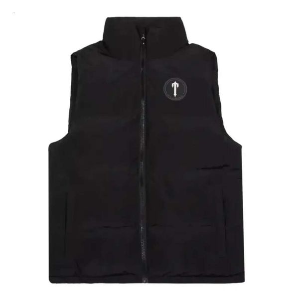 Жилеты Зимние мужские топы без рукавов Куртки Trapstar T Badge Gilet 2023 Женские короткие костюмы с вышивкой High Street Теплая одежда 688sss