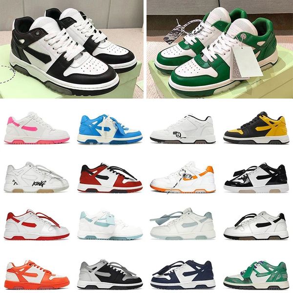 Top Série Fora do Escritório Sneaker Designer Sapatos Offes Branco Homens de Luxo Correndo Tênis Baixo de Branco Preto Marinho Azul Vintage Afligido Treinadores Verde Vermelho X26