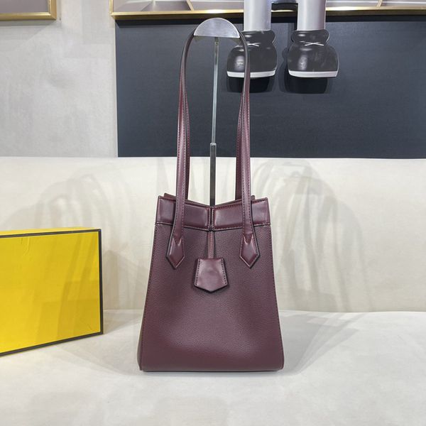 Bolsa de designer Novos sacos de origami mulheres marca de luxo sacola de couro balde bolsa bolsa de ombro escondida porta-chaves de trava magnética com vinho vermelho pendurado