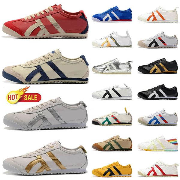 Sport Asic Laufschuhe Designer Schuhe Tiger Mexico 66 Plattform Trainer Loafer Herren Damen Blau Weiß Silber Schwarz Gold Silber Sneakers Outdoor Schuhgröße 36-45