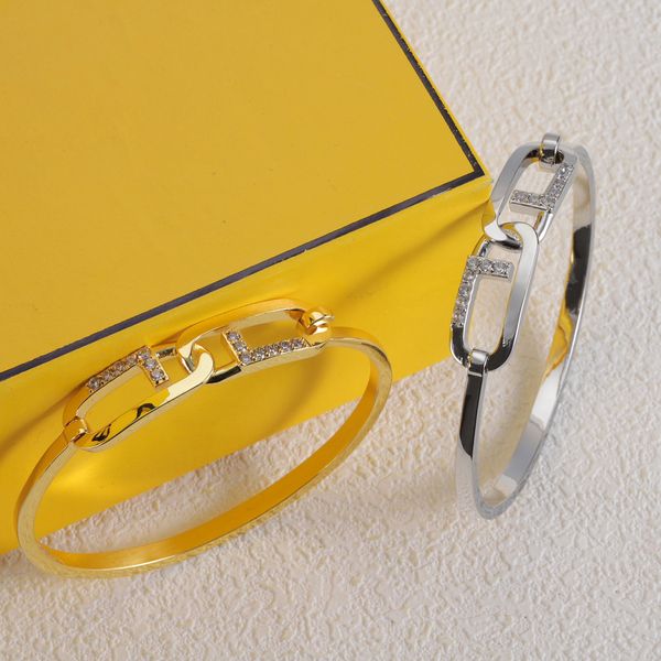 Designer diamantes pulseira bangle pulseira de moda para mulheres pulseira de ouro 925 pulseiras de prata luxo designers senhoras amor pulseiras presente de casamento 231252d