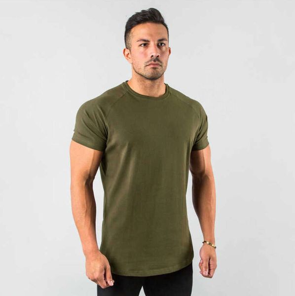 LL T-shirt da uomo New Stylish Plain Tops Fitness T da uomo Manica corta Muscle Jogging Bodybuilding Tshirt Abbigliamento da palestra maschile Slim Fit Tee Pantaloni moda