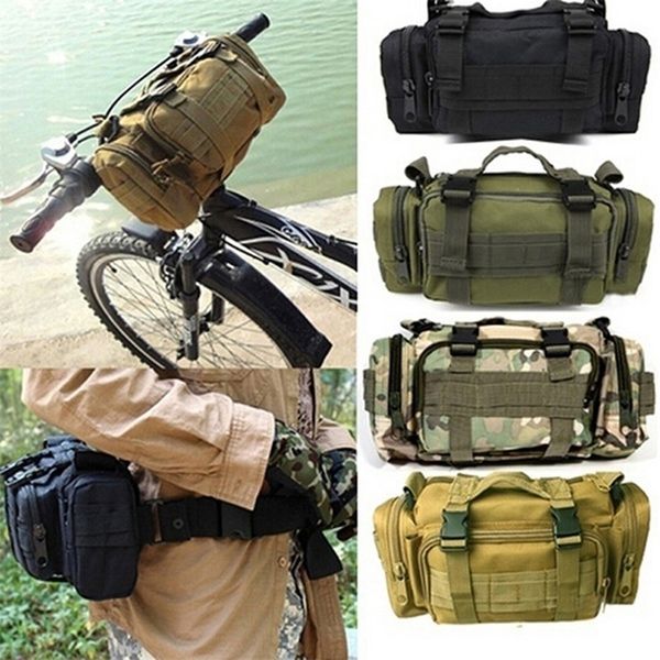 Sacos ao ar livre Tactical Cintura Fanny Pack para Homens Militar Impermeável Cruz Corpo Ombro Sling Bag Caminhadas Escalada Pesca Camping 231204