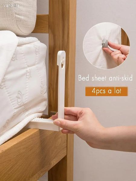 Set di organizzazione per la conservazione degli alimenti vanzlife Clip porta lenzuolo per trapunta copripiumino singolo fisso antiscivolo gadget con fibbia ad angolo per letto domestico 231204