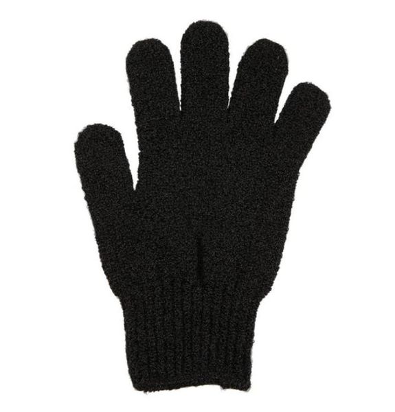 Черные отшелушивающие перчатки Скраб для всего тела от мертвых клеток Мягкая кожа Кровообращение Душ Ванна Спа Отшелушивающие аксессуары7424792