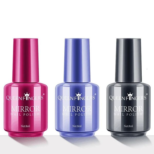 Nagellack, 8 ml, Spiegel-Nagellack, 12 Farben, metallischer Lack, silberner Nageleffekt, magischer Spiegel-Nagellack, Gel für Nägel, langanhaltende Nagelkunst, 231204