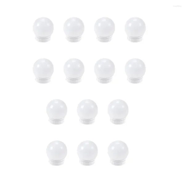 Duvar lambası 14 PCS Makyaj Işık Vanity Ayna LED LED Işıklar Plastik için Kablosuz Ampuller