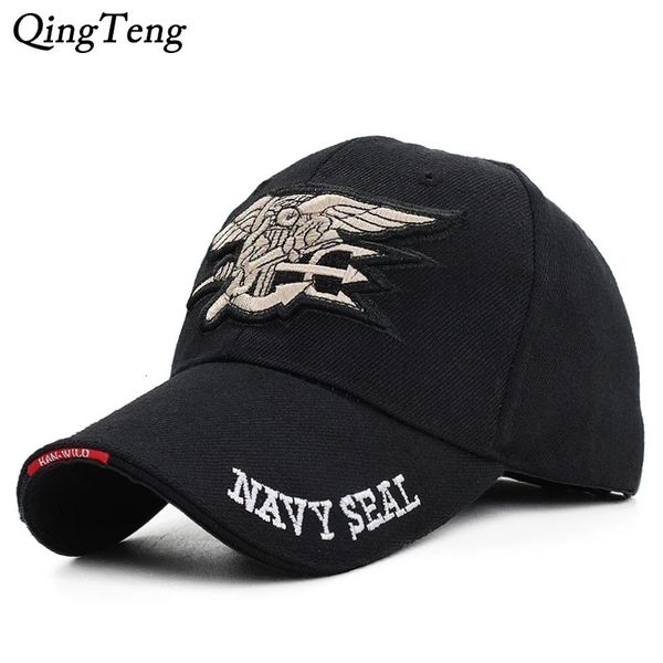 Berretto da baseball tattico da squadra Berretto da baseball tattico da uomo Cappellino Navy Seals di marca Gorras Cappello militare in cotone Osso nero Maschio 231204