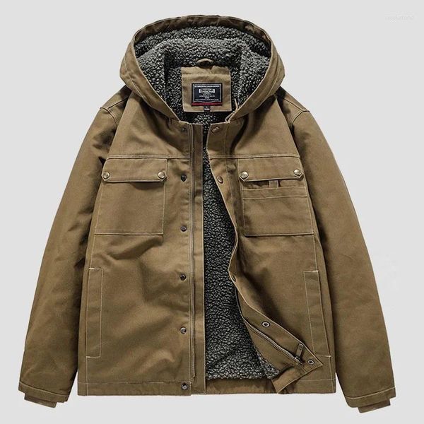 Giacche da uomo Cappotto da uomo Giacca da motociclista Parka corto Invernale per uomo Abbigliamento tattico In capispalla Abiti taglie forti Anorak Uomo