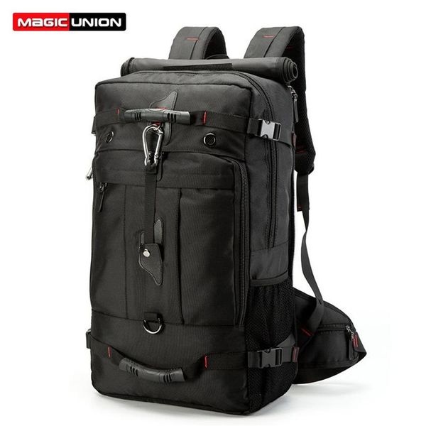 MAGIC UNION Zaino da viaggio da uomo da 20 pollici Borsa da viaggio di grande capacità Utilità versatile Alpinismo Zaini impermeabili multifunzionali C291O