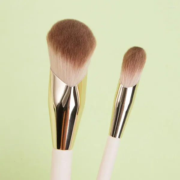 Pincéis de maquiagem raro-selena macio cabelo sintético dedo barriga fundação blush corretivo escova cosméticos beleza compõem ferramenta