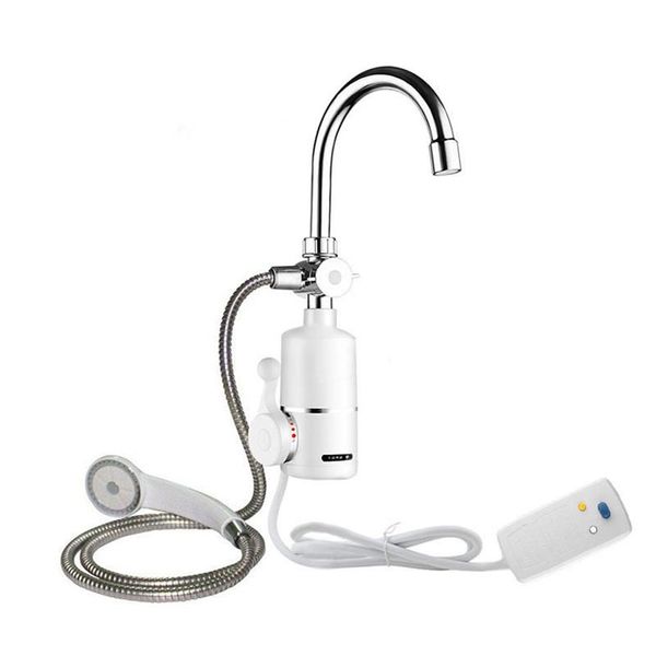 Scaldabagno senza serbatoio con rubinetto scaldabagno elettrico per bagno istantaneo da 2000 W con soffione doccia254i