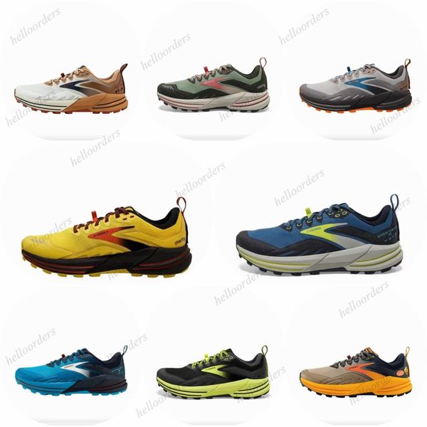 Brooks Cascadia 16 GTX Trail Running Shoes Glicerina Caminhadas Sapatos Homens Mulheres Ao Ar Livre sapatos antiderrapantes Amortecido desgaste respirável Gts 20 tênis de corrida
