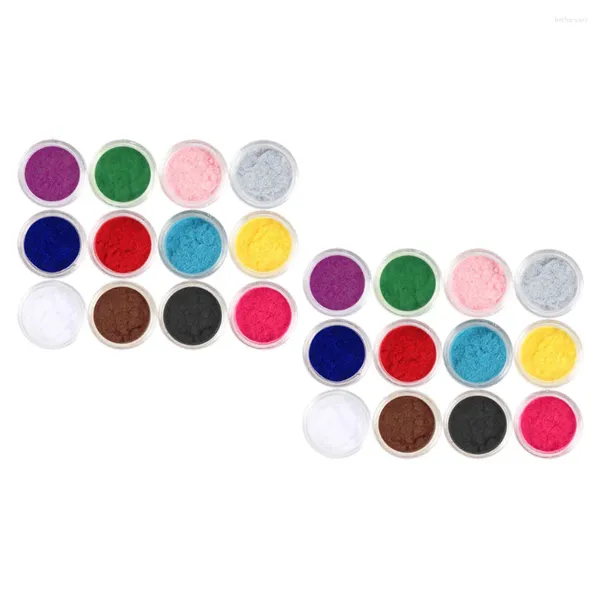 Decorações de Nail Art reunindo acessórios Shimmer Polish Decorativo Plush Powder