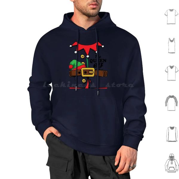 Herren Hoodies Sweatshirts Passende Gruppe Weihnachtsgeschenk Weihnachtsmann X27 ;S Elf Kostüm-Queen Classic Copy Hoodies Langarm Passende Gruppe 231205