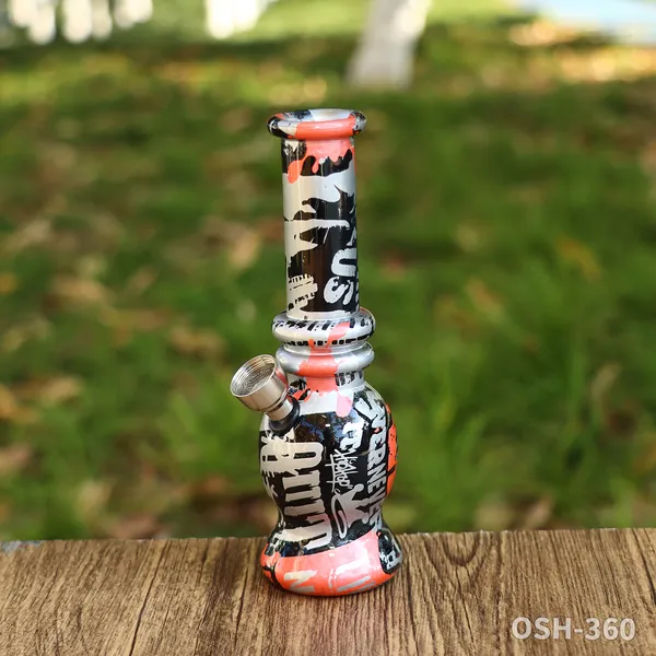 150mm sigara akrilik bong ile 15mm metal kase punk karışımı sigara içme su boruları tütün nargile bongs sigara aksesuar toptan