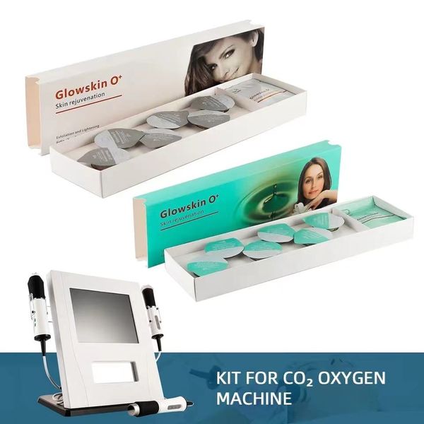 3-in-1-Sauerstoffstrahl-Gesichtsmaschine, CO2-Sauerstoff-Gesichtsset, Gesichtshaut-Peeling-Kapseln, Hautverjüngungsset, Sauerstoff-Pods für die Super-Gesichtsmaschine