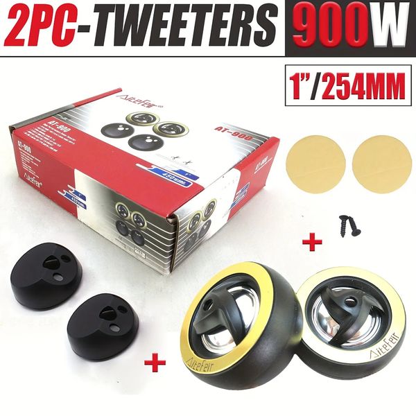 Sers portátil 2pcs 900W de alta eficiência Mini Dome Tweeter Ser com base 12V Loudser Audio Som automático para sistema de carro 231204