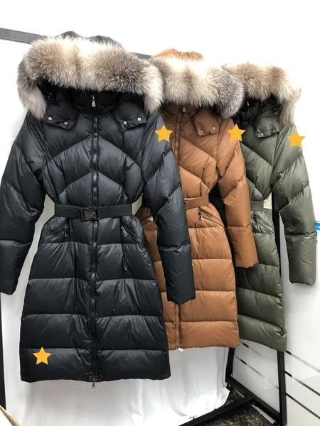 Cappotto Invernale da Donna Classico Piumino Casual Colletto per Capelli Grandi Felpa con Cappuccio di Media Lunghezza Moda Sciolto Addensato Pane Morbido Vestiti Cappotto Sottile in Luccio