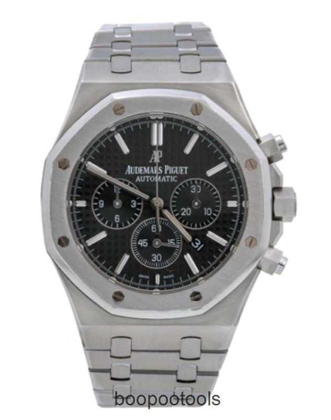 Designer de luxo Mens Watch Designer Relógios Movimento de máquinas automáticas Relógios Piglet Royal Oak Time Code Black Dial Watch -26320ST.OO.1220ST.01 WN-OJ6G