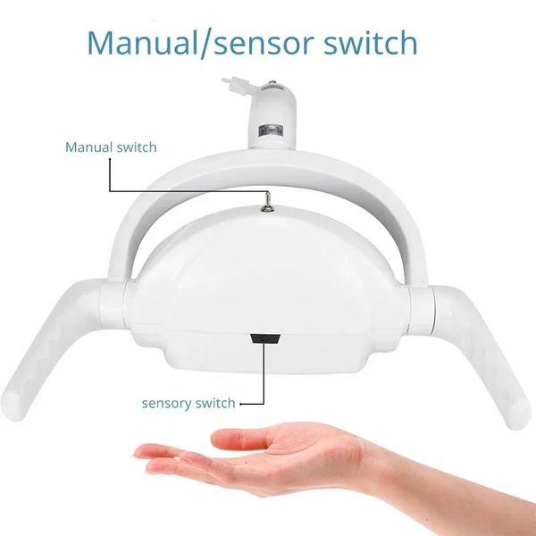 Altro Sensore di induzione per lampada dentale a 6 LED per l'igiene orale Interruttore manuale per poltrona Apparecchiatura per sbiancamento dei denti 231204