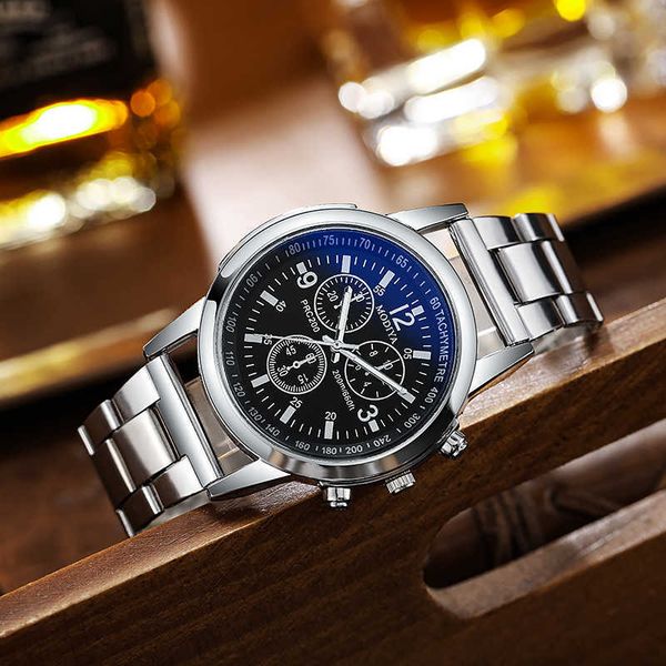orologi di design orologi Nuovi uomini di moda al quarzo luce blu regalo cinturino in acciaio regalo da uomo
