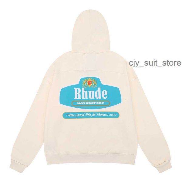 Rhude Hoodie Herren Hoodie Designer Hoodie Sweatshirt Brief Drucken Lose Langarm Hoodies Mode Sport Hoodie für Männer Frauen Luxusmarke CP Puff Carhartts 67ZG