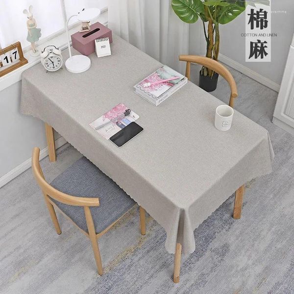 Tischdecke Chinesische Tischdecke Kunst Baumwolle Leinen Einfarbig Rechteckig Lernen Haushalt QJ4125
