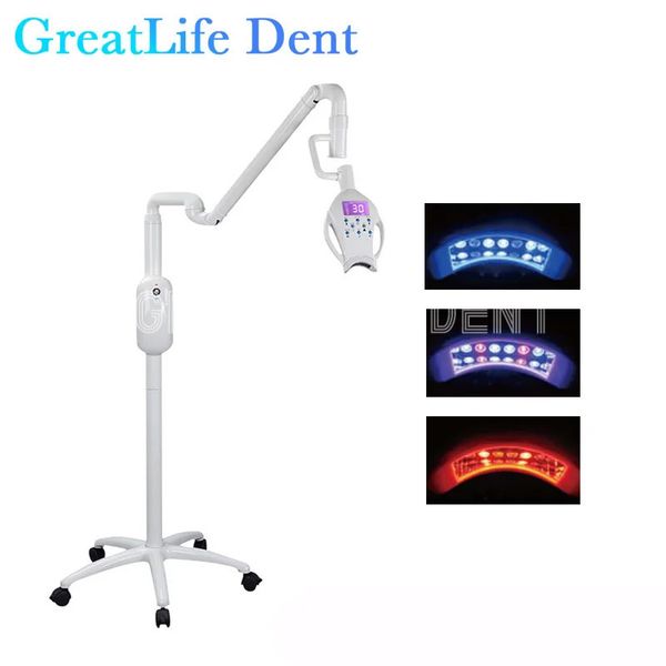 Zahnaufhellung GreatLife Dent 12 LEDs 40W Beauty Salon Dental Equipment Blue Machine Bleaching Whitener Lamp 231204