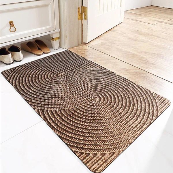 Teppiche Nordische Eingangstürmatte Außen Fußstaubentfernung Sicherheit Rutschfeste Bodentechnologie Samtteppich Teppich Fußmatte