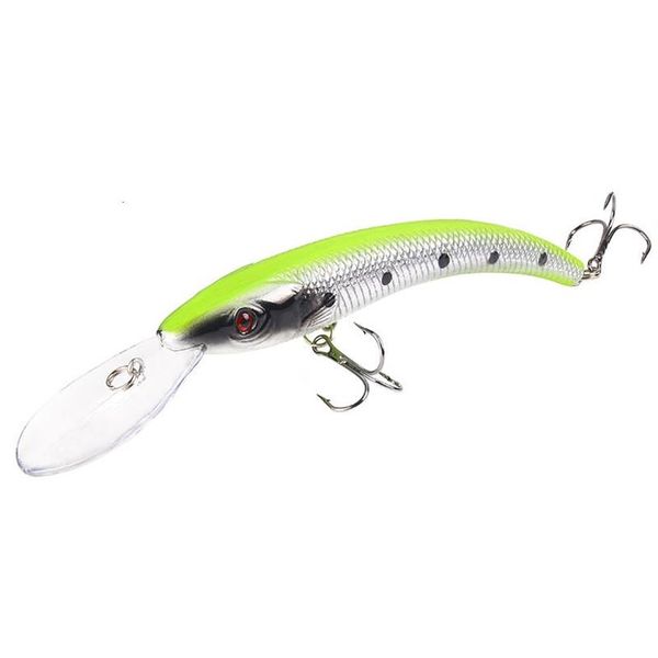 Novo 1 pçs 15 5cm 16 3g wobbler isca de pesca grande manivela minnow baixo corrico isca artificial pique carpa iscas pesca t191016291r