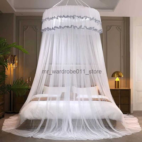 Culla Rete Per bambini Letto a baldacchino Zanzariere Tenda Biancheria da letto Casa e giardino Tenda a cupola rotonda Letto matrimoniale in cotone Baby Kid Zanzariera 2023 Q231205