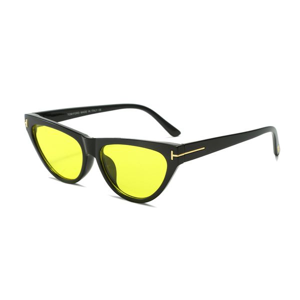 Tasarımcı Kedi Göz Güneş Gözlüğü Kadın Erkek Lüks Marka Mektubu T Sun Ladies Özel Gözlük UV400 Yaz Kış için