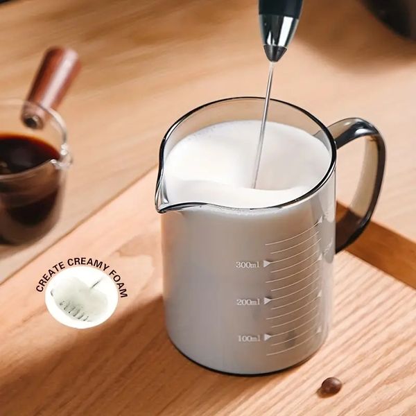 1 комплект, электрический вспениватель молока, мощный ручной вспениватель молока, мешалка для кофе, миксер для напитков из нержавеющей стали для кофе, электрический беспроводной блендер, мини-кофеварка